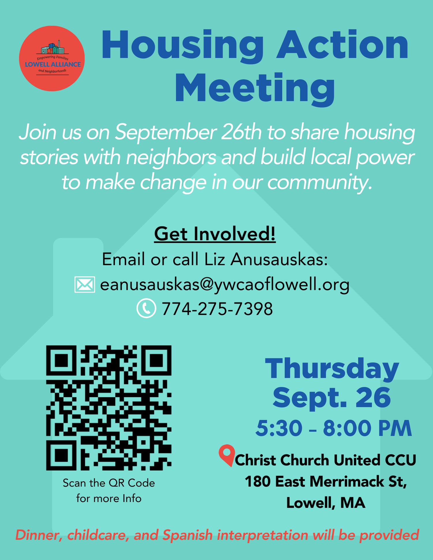 Lowell Alliance Housing Action Meeting, September 26, 2024