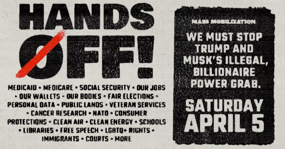 An image representing Hands Off Rally