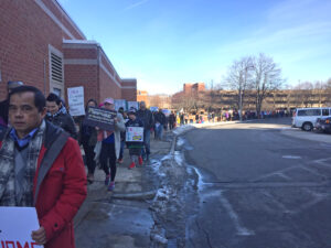 Lowell Women's March 2018 organized by Solidarity Lowell