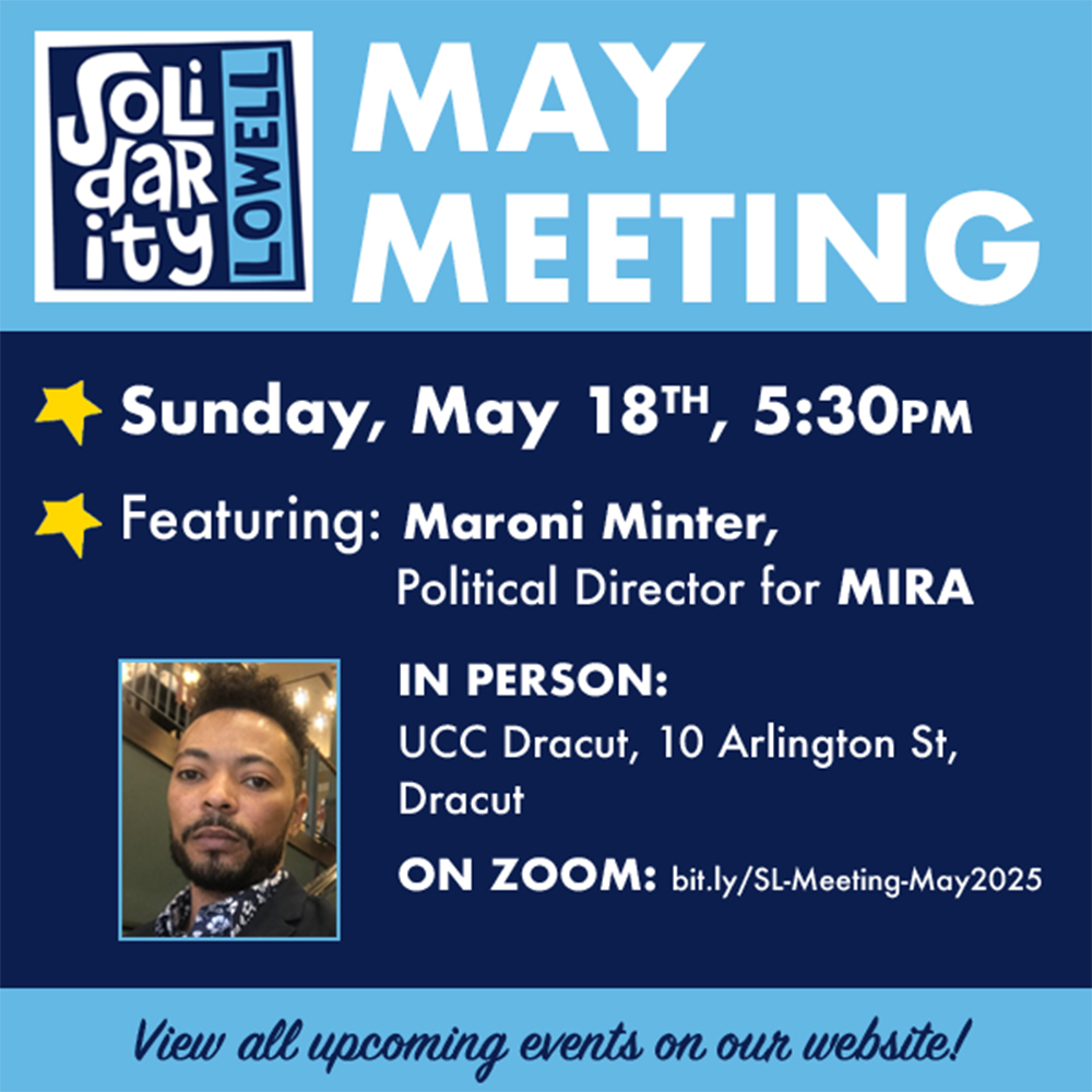See ICE? Call the hotline! And the SL May meeting is Sunday!