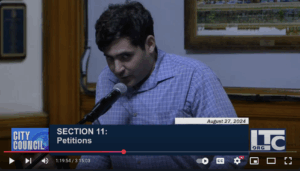 Members of LLAMA and Solidarity Lowell speaking at the Lowell City Council meeting
